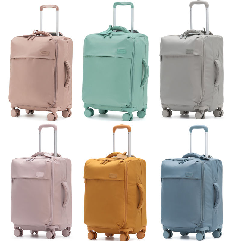 20 Pulgadang Ultra-magaan na Waterproof na Cloth na Trolley Luggage Case na may 24-digit na Password Box, Spinner, Malaking Kapasidad, at Sakop sa Airway Boarded Suitcase