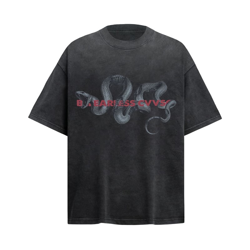 Men's American Streetwear Summer Premium Heavyweight Oversized Tee - Chinese New Year Painting Art Print, Unique Designer Style