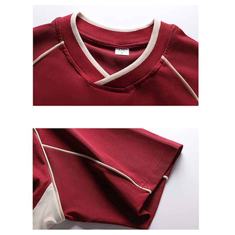 Oversized Streetwear Soccer Jersey Tee for Men - 3 Colors Available