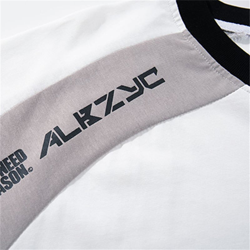 Men Women American Streetwear Color Block Patchwork Short Sleeve T-Shirt, Loose Casual Summer Couple Tops
