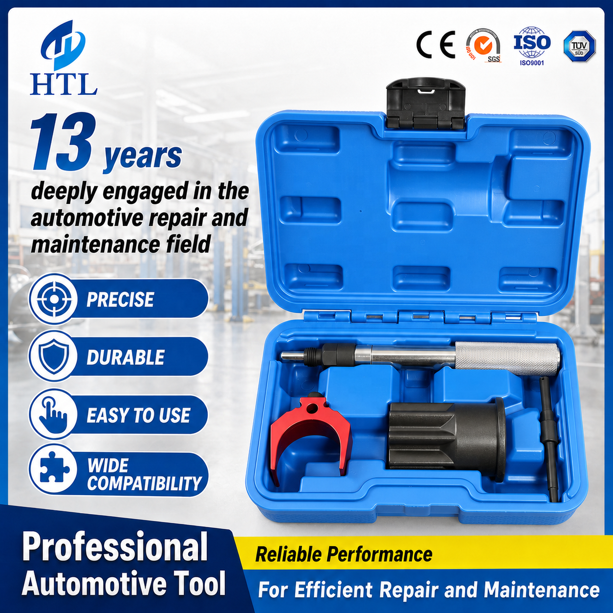 J-42083 Caterpillar Automatic Timing Pin 9U-7227 Injector Height Adjustment Tool Engine Barring Socket CAT 3406E C-15 C-16