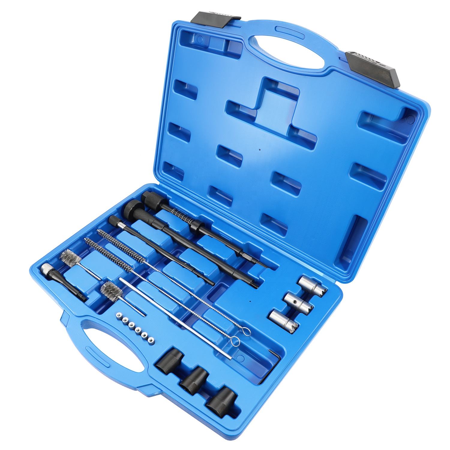 22 Piece Universal Injector Seat Cleaning and Milling Tool Set Deluxe Version Vehicle Tools