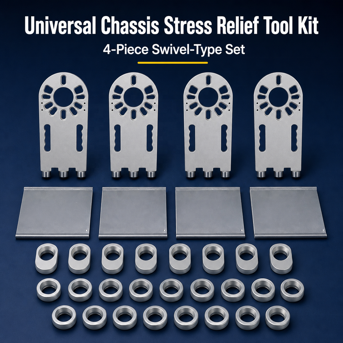 Automotive Wheel Hub Stress Relief Tool Set for Suspension Bushing Realignment Chassis Stress Relief Tool Kit 4/5/6 Hole
