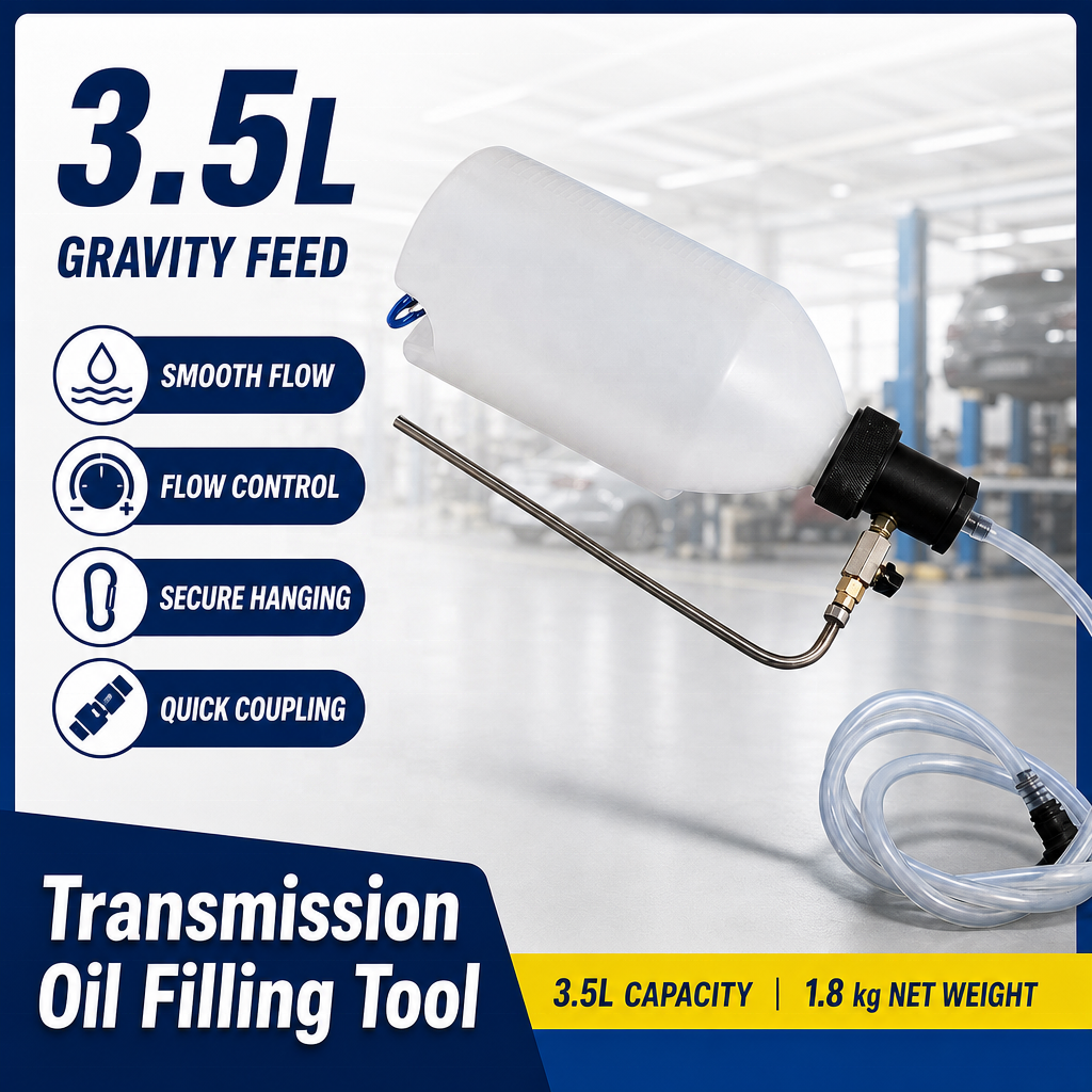 3.5L DSG Transmission Oil Filling Bottle Tool Gravity-Feed Gearbox Fluid Changer for VW Audi