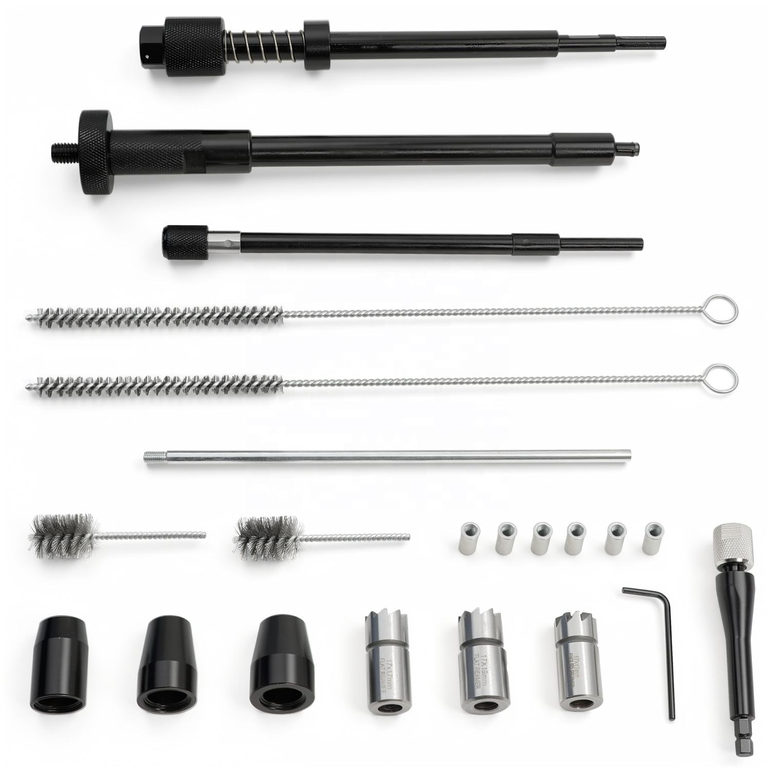 22 Piece Universal Injector Seat Cleaning and Milling Tool Set Deluxe Version Vehicle Tools