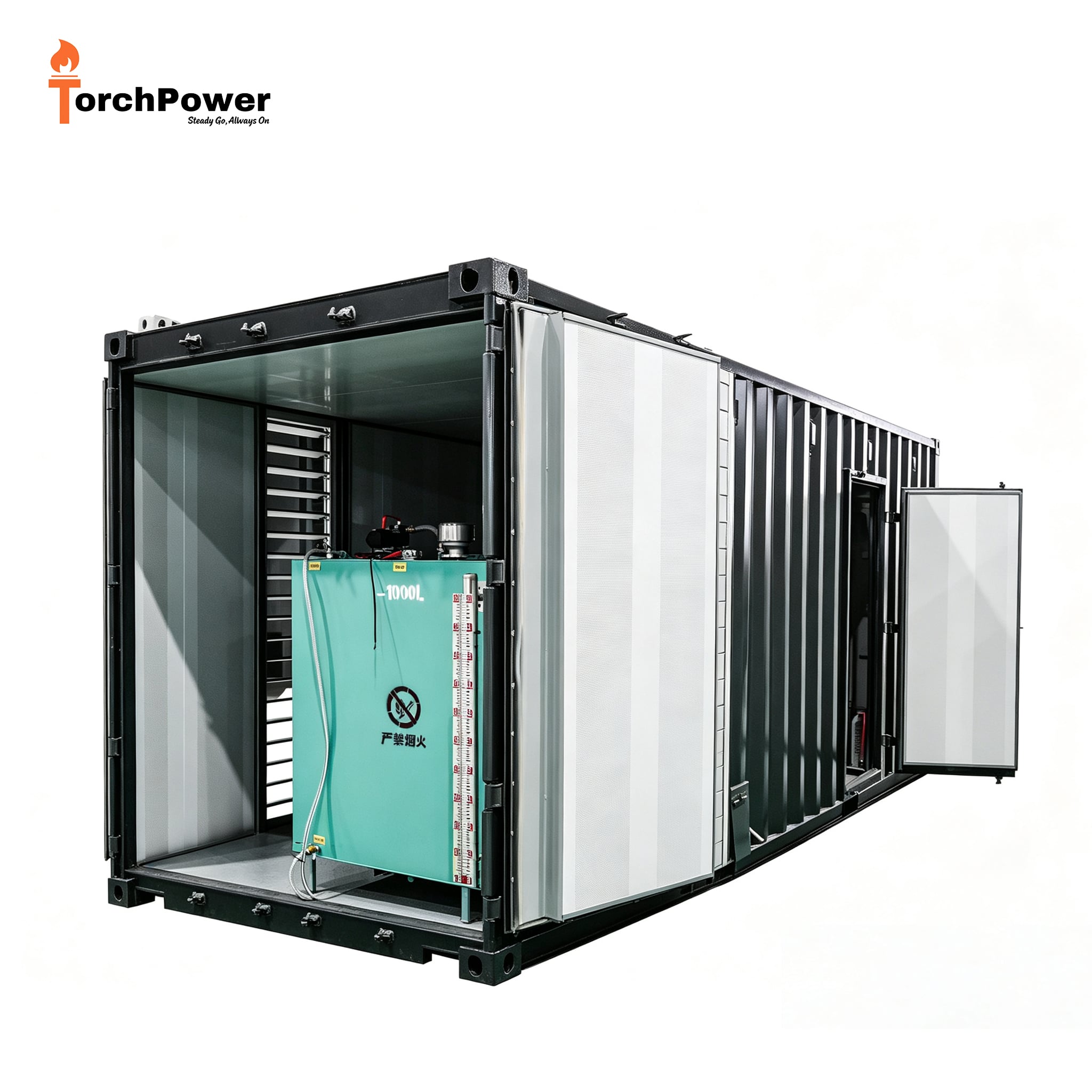 Weatherproof Low Noise Containerized 600kW Diesel Genset Support Multi-units Parallel Operation for Off-grid Power