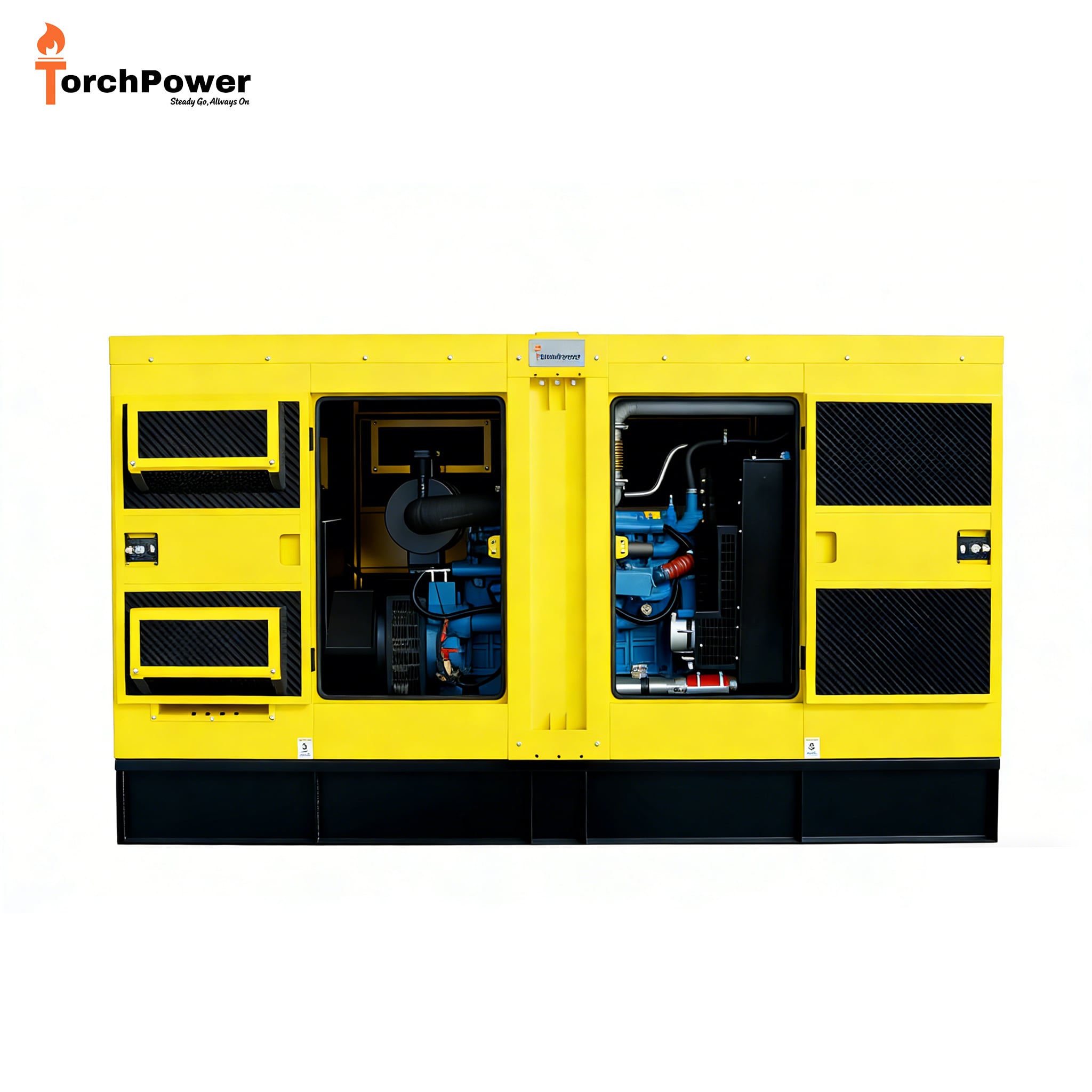 120KW Soundproof Diesel Generator Commercial Emergency Power Genset
