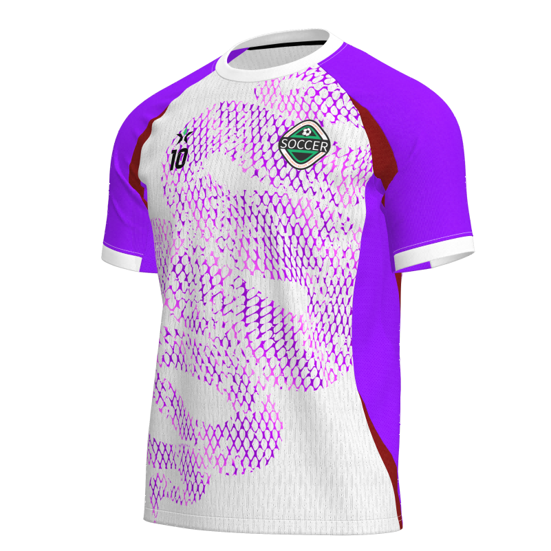 Breathable Bird-Eye Mesh Custom Football Jerseys - Sublimated