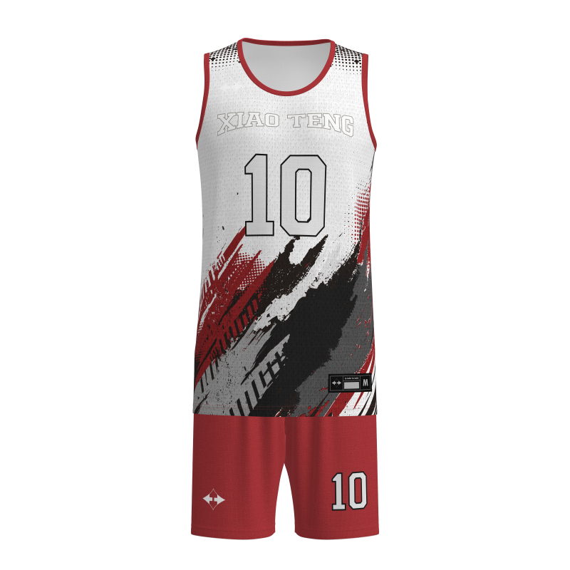Sleek Modern-Cut Custom Basketball Kits  100% Performance Polyester