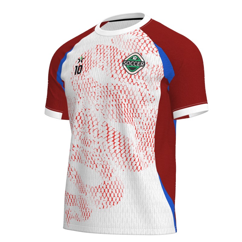 Breathable Bird-Eye Mesh Custom Football Jerseys - Sublimated