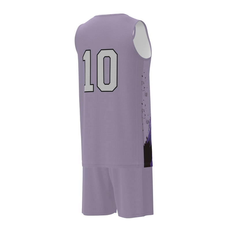 Sleek Modern-Cut Custom Basketball Kits  100% Performance Polyester