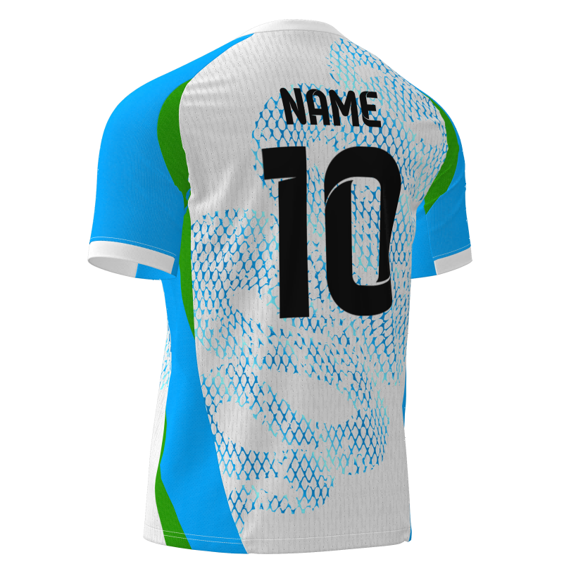 Breathable Bird-Eye Mesh Custom Football Jerseys - Sublimated