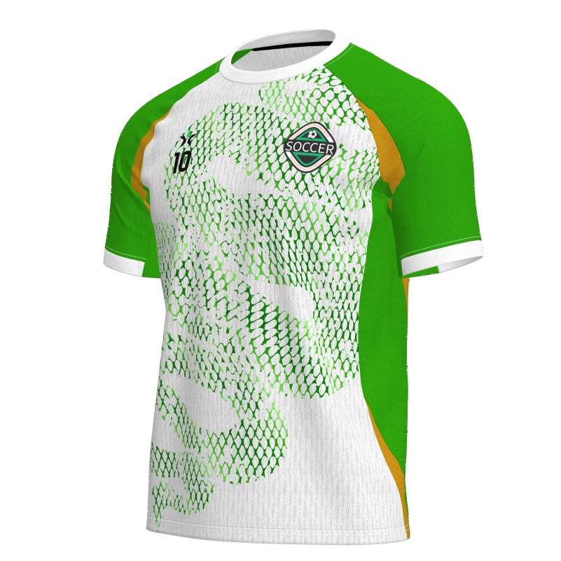 Breathable Bird-Eye Mesh Custom Football Jerseys - Sublimated