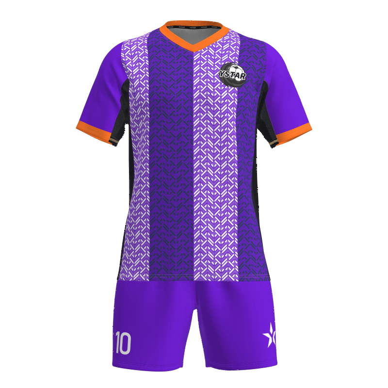 Kit de Futebol de Sublimação Personalizado de Manga Curta em Poliéster 100%