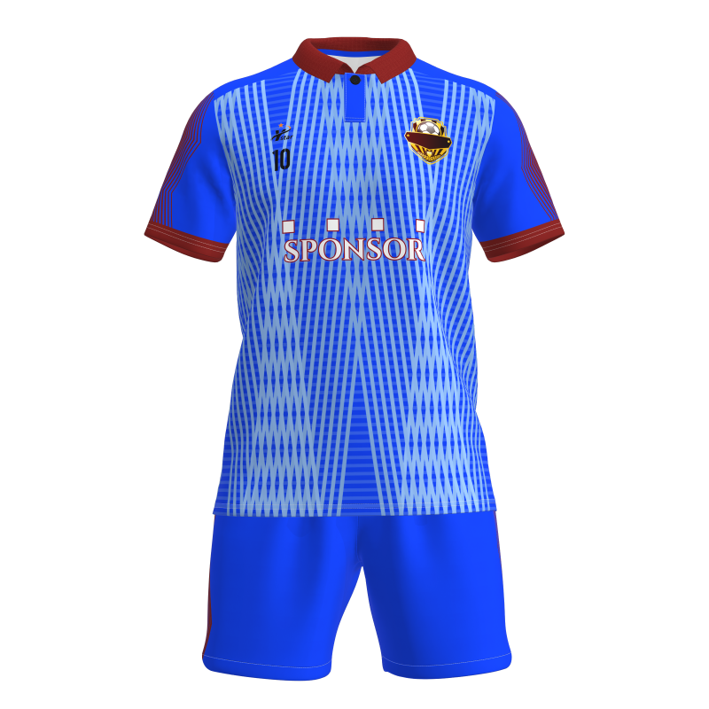 Custom Sublimated Football Kit - Short Sleeve Polyester Set