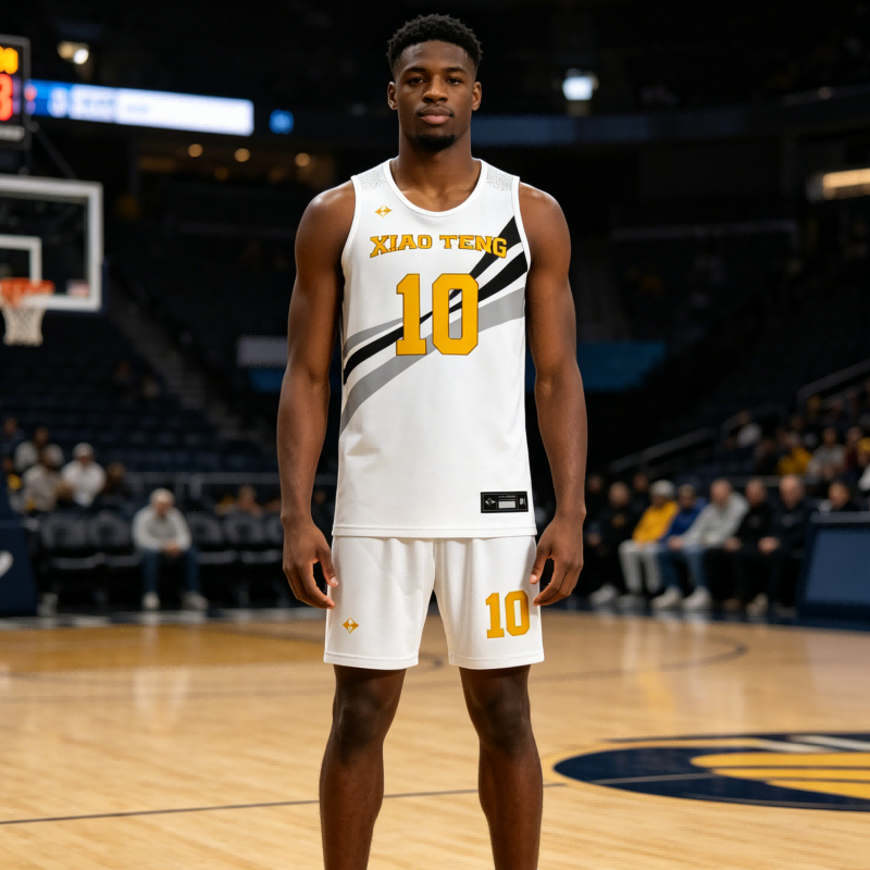 Reinforced Stitching Custom Basketball Uniforms - 100% Pro-Polyeste