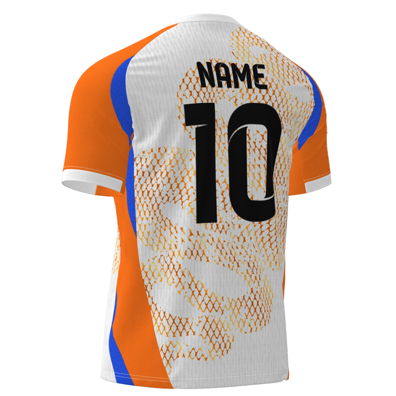 Breathable Bird-Eye Mesh Custom Football Jerseys - Sublimated