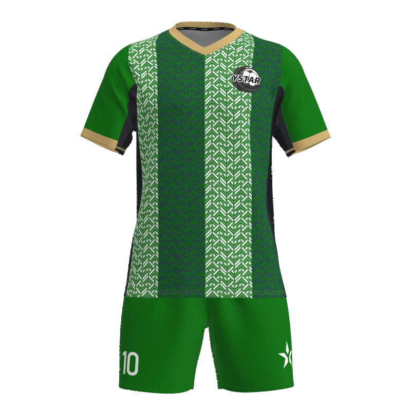 Kit de Futebol de Sublimação Personalizado de Manga Curta em Poliéster 100%