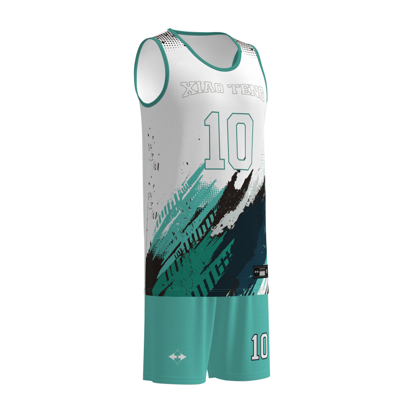 Sleek Modern-Cut Custom Basketball Kits  100% Performance Polyester