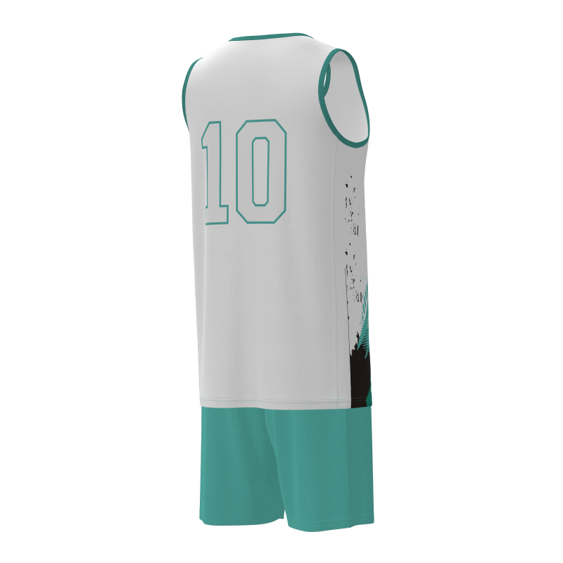 Sleek Modern-Cut Custom Basketball Kits  100% Performance Polyester