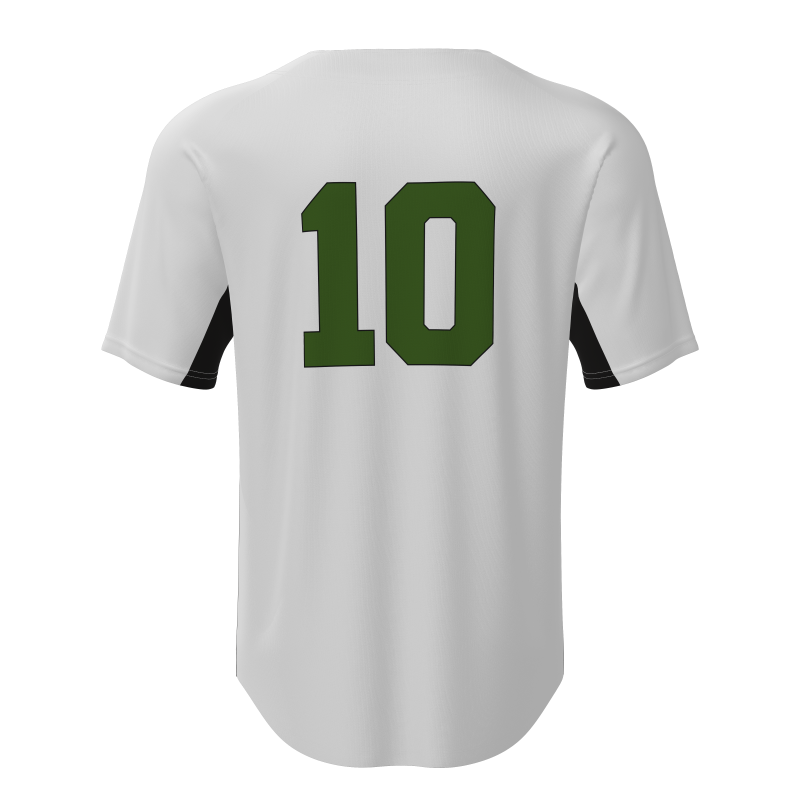 Custom Full-Button Baseball Jerseys - 100% Breathable Polyester Mesh
