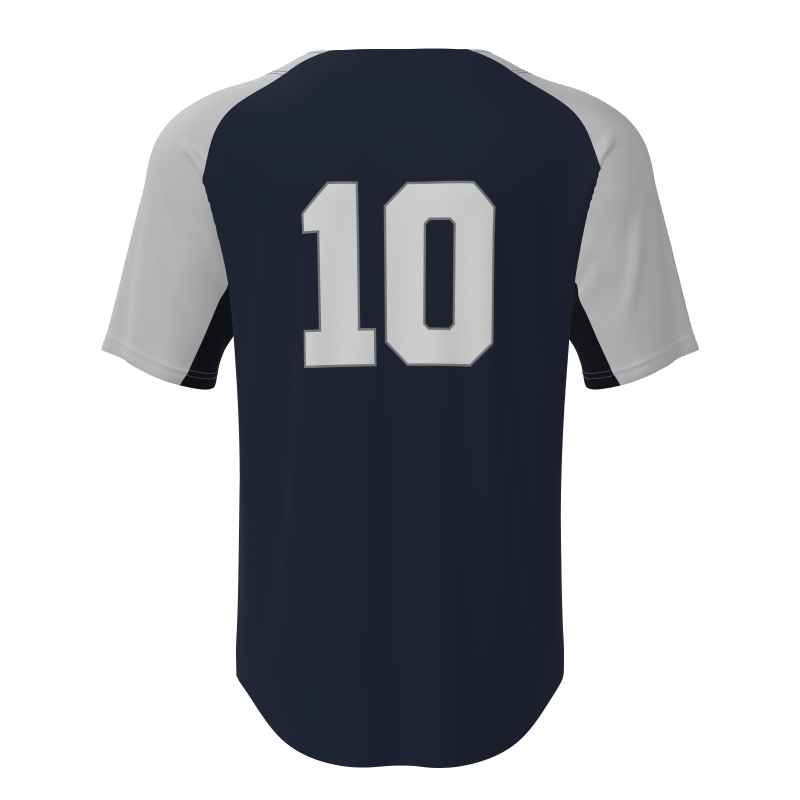Custom Full-Button Baseball Jerseys - 100% Breathable Polyester Mesh