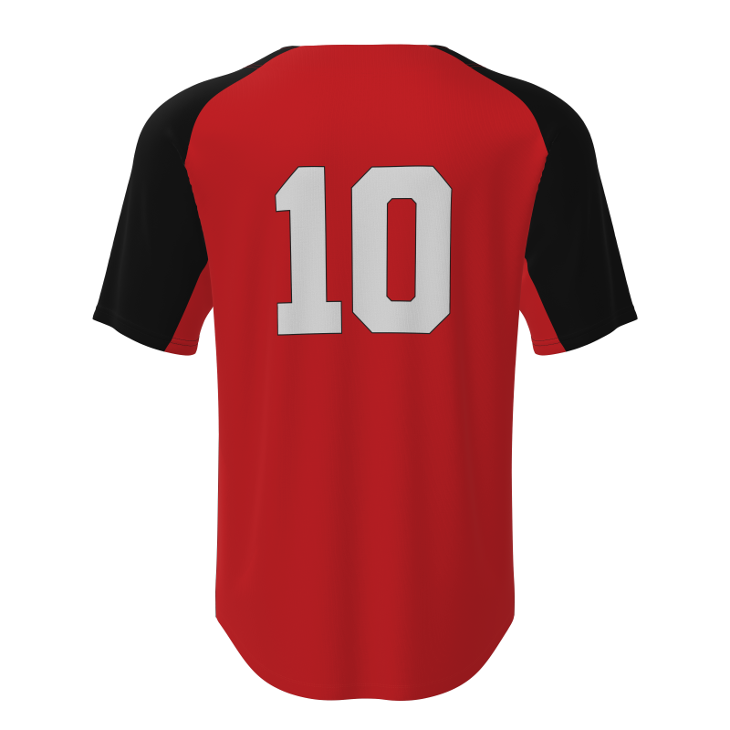 Custom Full-Button Baseball Jerseys - 100% Breathable Polyester Mesh