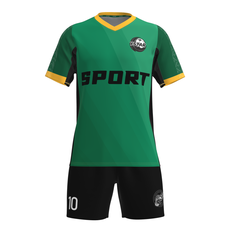 Breathable 100% Polyester Soccer Kits - Moisture Wicking Sublimated Football Uniforms