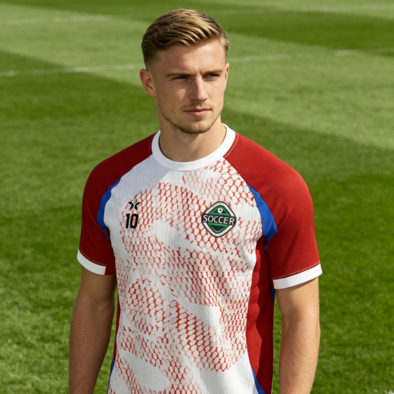 Breathable Bird-Eye Mesh Custom Football Jerseys - Sublimated