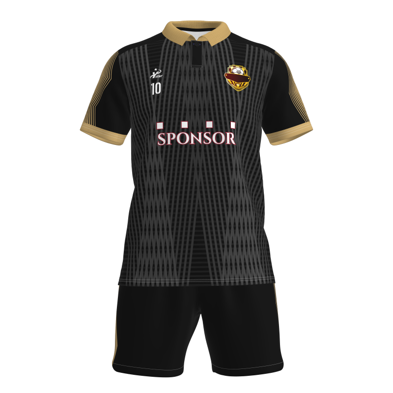 Custom Sublimated Football Kit - Short Sleeve Polyester Set
