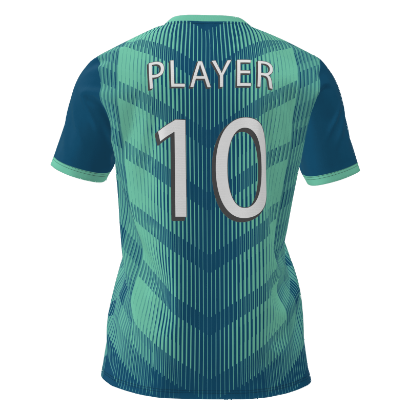 Durable Custom Sublimated Football Shirts  100% Polyester Fabric