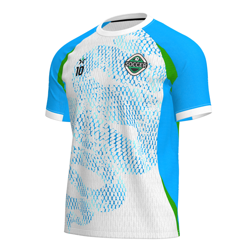 Breathable Bird-Eye Mesh Custom Football Jerseys - Sublimated