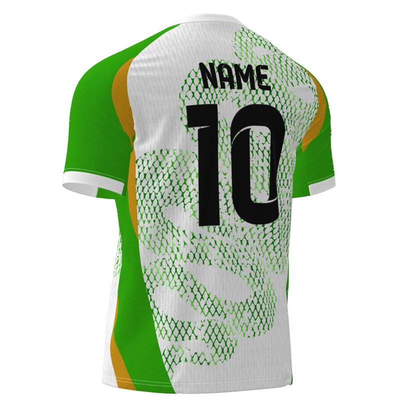 Breathable Bird-Eye Mesh Custom Football Jerseys - Sublimated