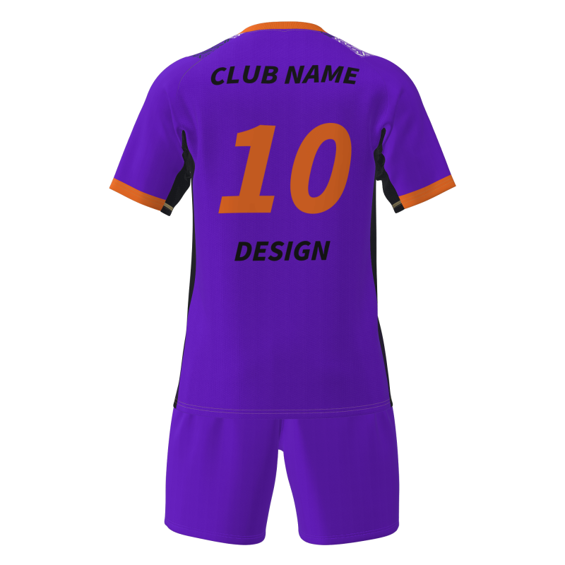 Kit de Futebol de Sublimação Personalizado de Manga Curta em Poliéster 100%