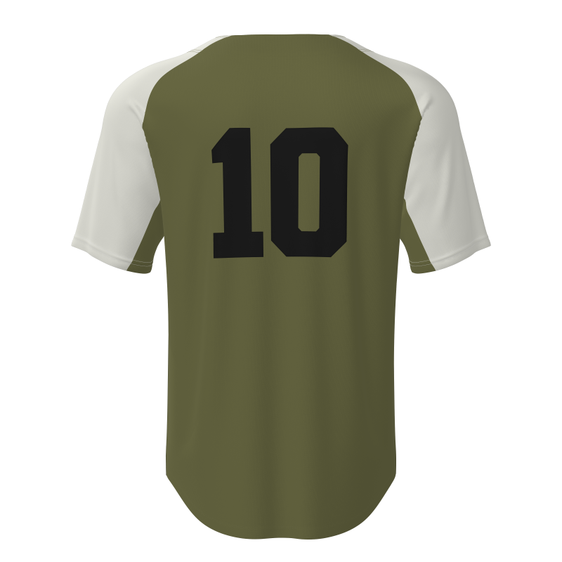 Custom Full-Button Baseball Jerseys - 100% Breathable Polyester Mesh