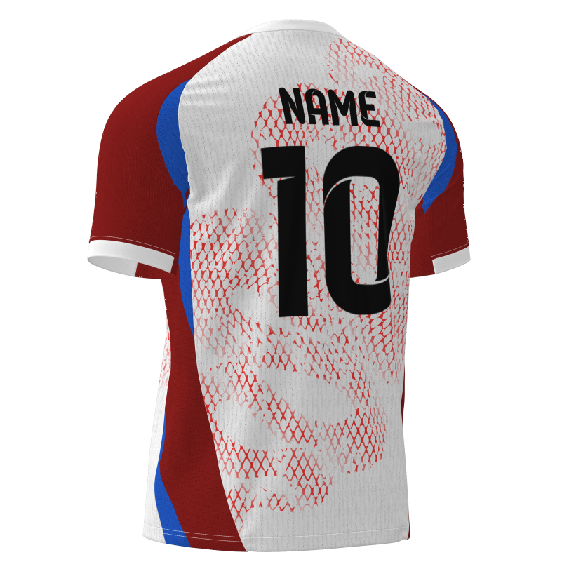Breathable Bird-Eye Mesh Custom Football Jerseys - Sublimated