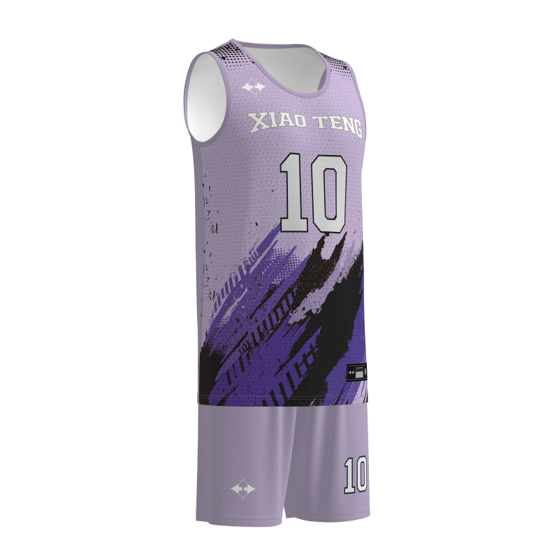 Sleek Modern-Cut Custom Basketball Kits  100% Performance Polyester