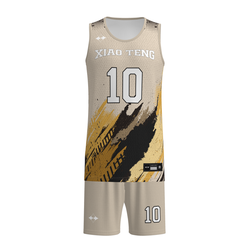 Sleek Modern-Cut Custom Basketball Kits  100% Performance Polyester