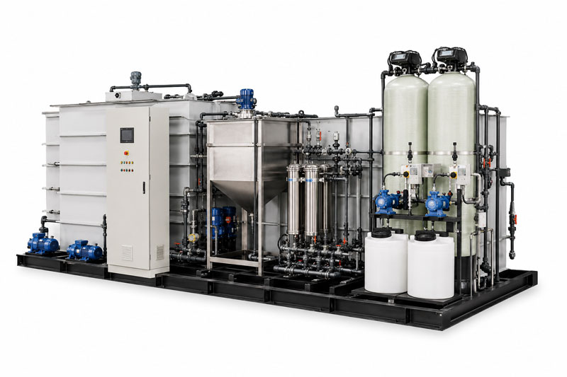 Industrial wastewater treatment plant equipment