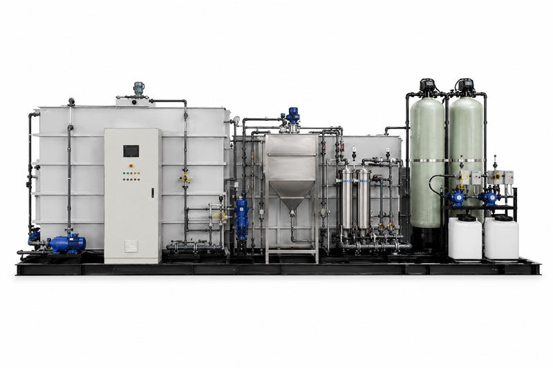 Industrial wastewater treatment plant module