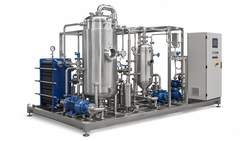 Industrial wastewater evaporator equipment