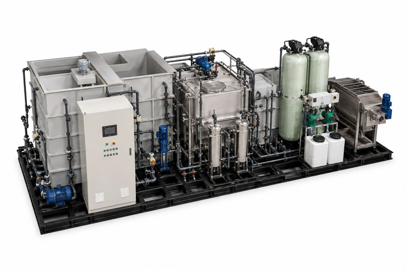 Industrial effluent treatment plant view