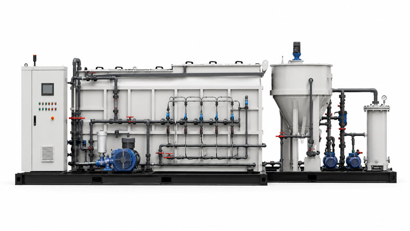 MBBR system with process equipment