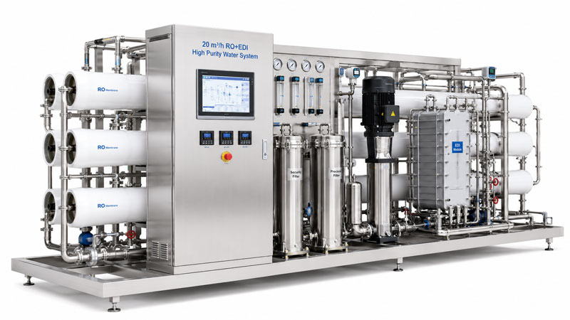 Reverse osmosis EDI system process equipment