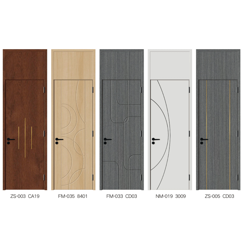 Wood-Plastic Door Soundproof with Lintel for Bedroom
