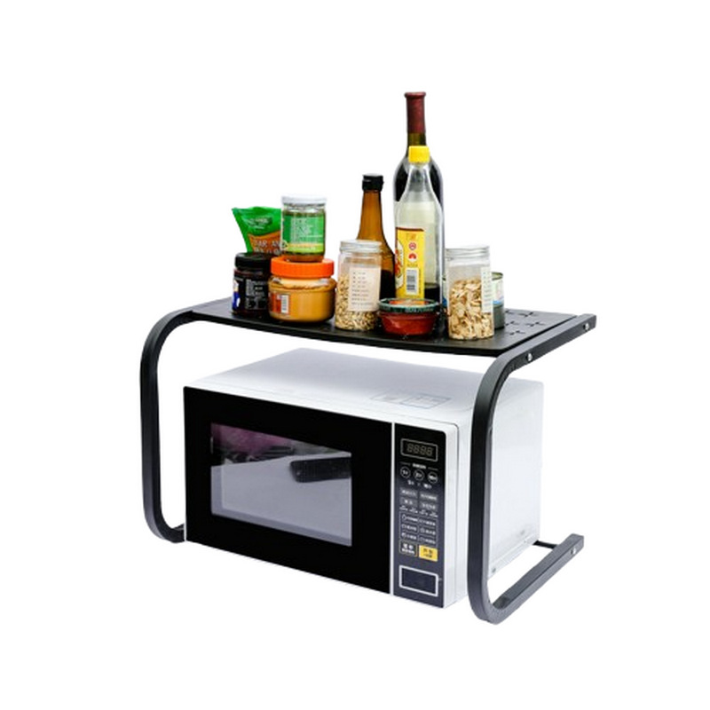 2-Tier Non Folding Metal Plastic Kitchen Rack for Home Kitchen