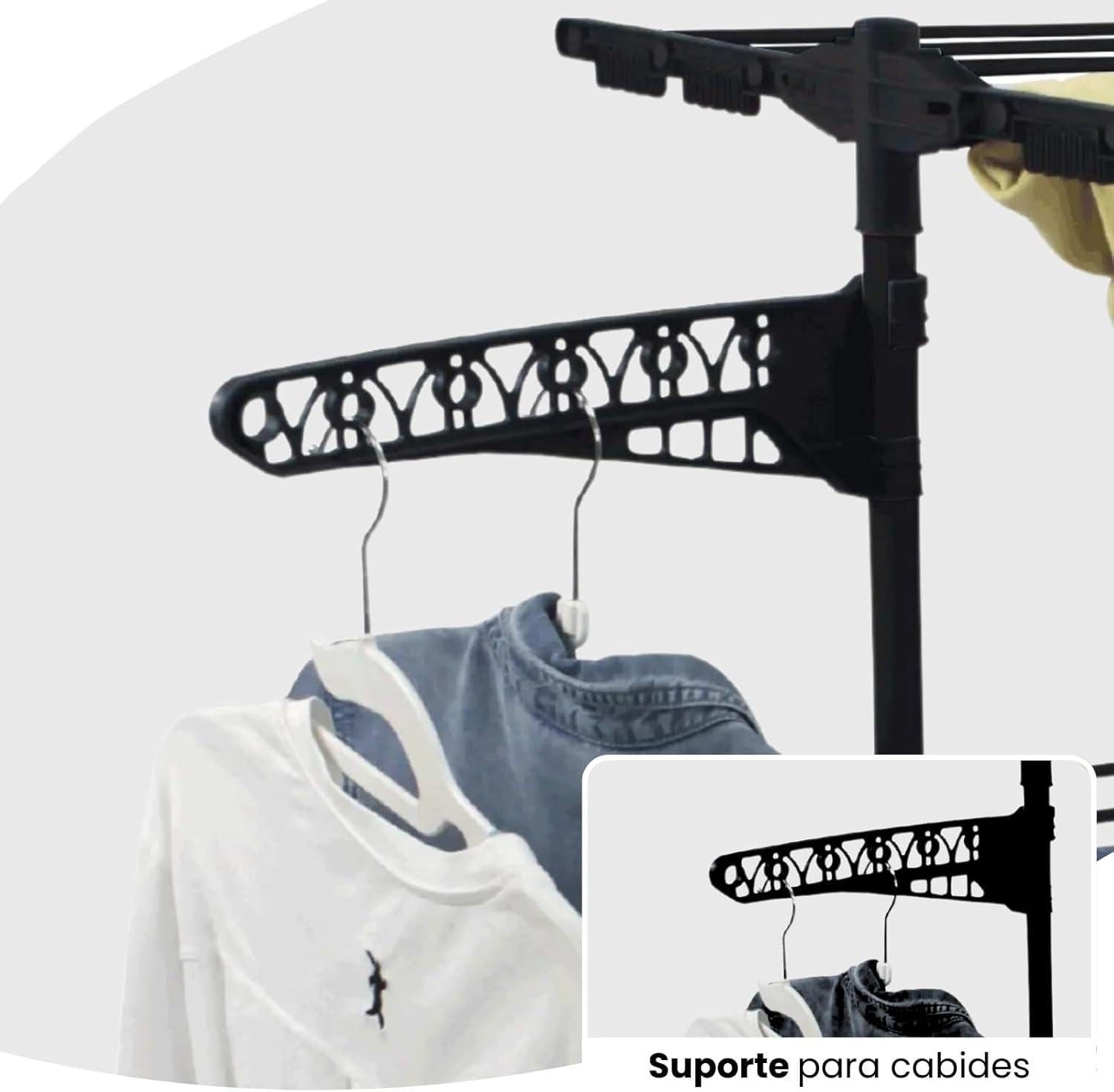 Large Extendable Adjustable Hanging Clothes Drying Rack
