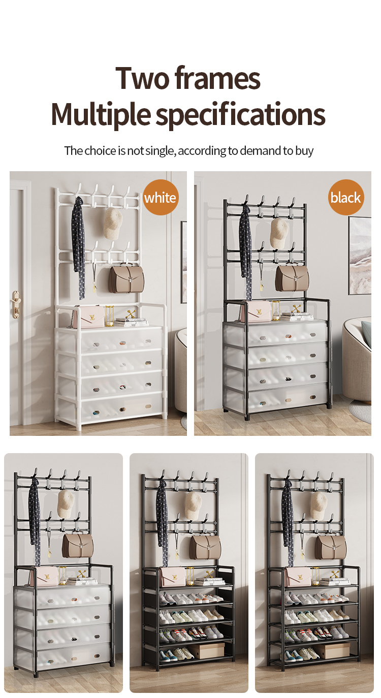 5-Tier na Independent na Sapatos at Sombrero na Rack na Multifunctional na Organizer para sa Pag-iimbak