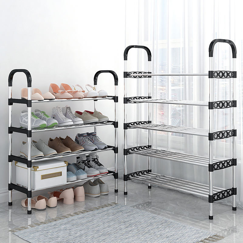 6/7/8-Layer Metal Shoe Rack Space Saving Rustproof Shoe Organizer
