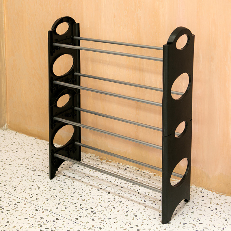 4-Layer Shoe Rack Portable Stable Shoe Storage Organizer